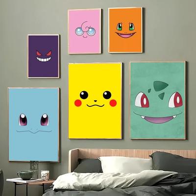 1pc Pokemon Poster Paper Print Home Bedroom Entrance Bar Cafe Art Painting Decoration