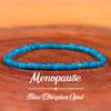 Natural Blue Beaded Bracelet, Elastic Rope Design, Natural Style, Daily All-match Fashion Bracelet