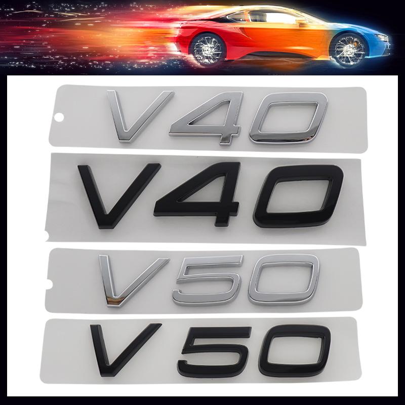 Lettere 3D Premium V40 V50 per Svezia SUV Off Road auto Cofano Parafango baule Coda Posteriore Decalcomania Emblema Badge Adesivo