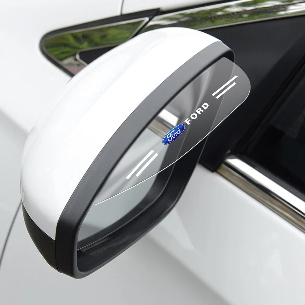 2pcs Car Side Rear View Mirror Rain Eyebrow Visor Auto Accessories For Ford Focus mk2 3 Mustang Ranger Fusion Mondeo mk4 Kuga Ka