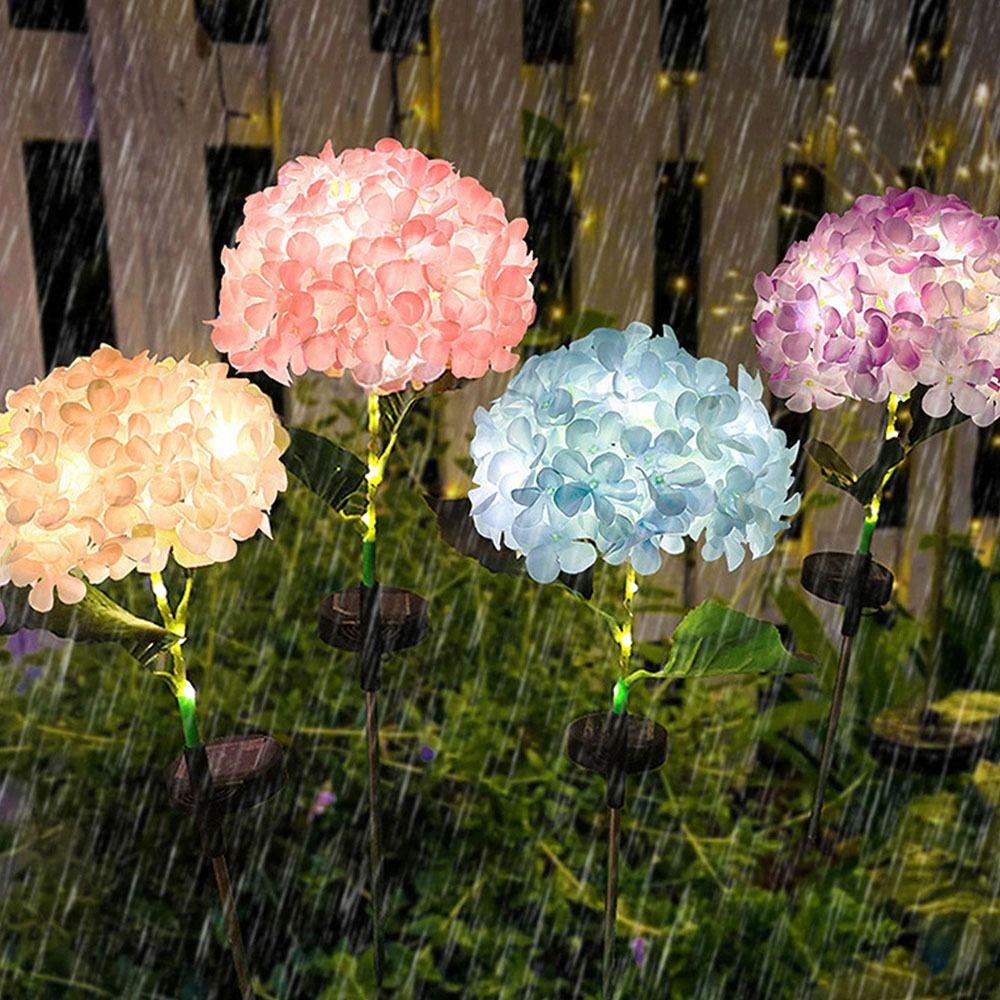 Decorative Lighting Solar Embroidered Flower Lamp Solar Garden Light Backyard Landscape