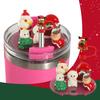 1 Set Christmas Straw Cover Cap Food Grade Dust-proof No Spill 40oz Tumbler Lid Straw Tip Topper Protector Decoration Cup Accessories