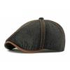 Spring Denim Hat Men's Beret British Retro Six-Piece Cap Women's Forward Cap