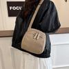 Herbst Vielseitige Damen Cord Crossover-Taschen Einfache Unifarbene Leichte Damen-Umhängetasche Reise Tragbare Damen-Handtasche