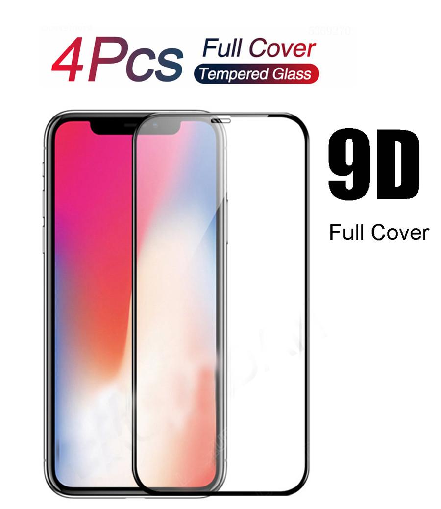 

4 шт. для iPhone 11 XR Защитное стекло для экрана с полным покрытием