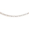 Chain Chaine Homme Figaro Mesh In Silver 60 Cm