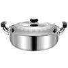 Hotpot Pot Stainless Steel Dual Handle Divided Multi-Function Stockpot Double Flavor Hotpot Cooker for Family Gathering