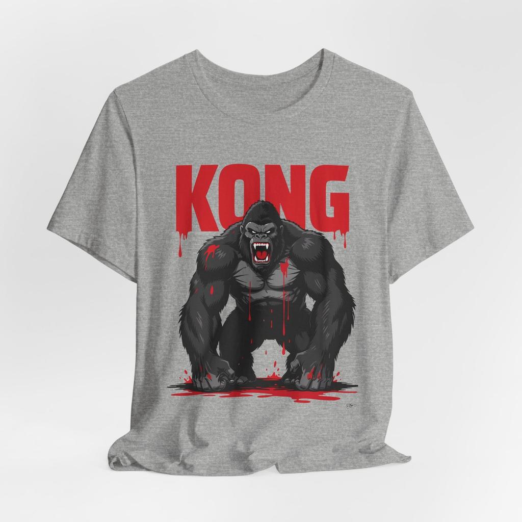 Kong Graphic T-Shirt Mens Kids Mens Womens Tees Top - Rugged Gorilla Design Unisex Tee for Bold Street Style