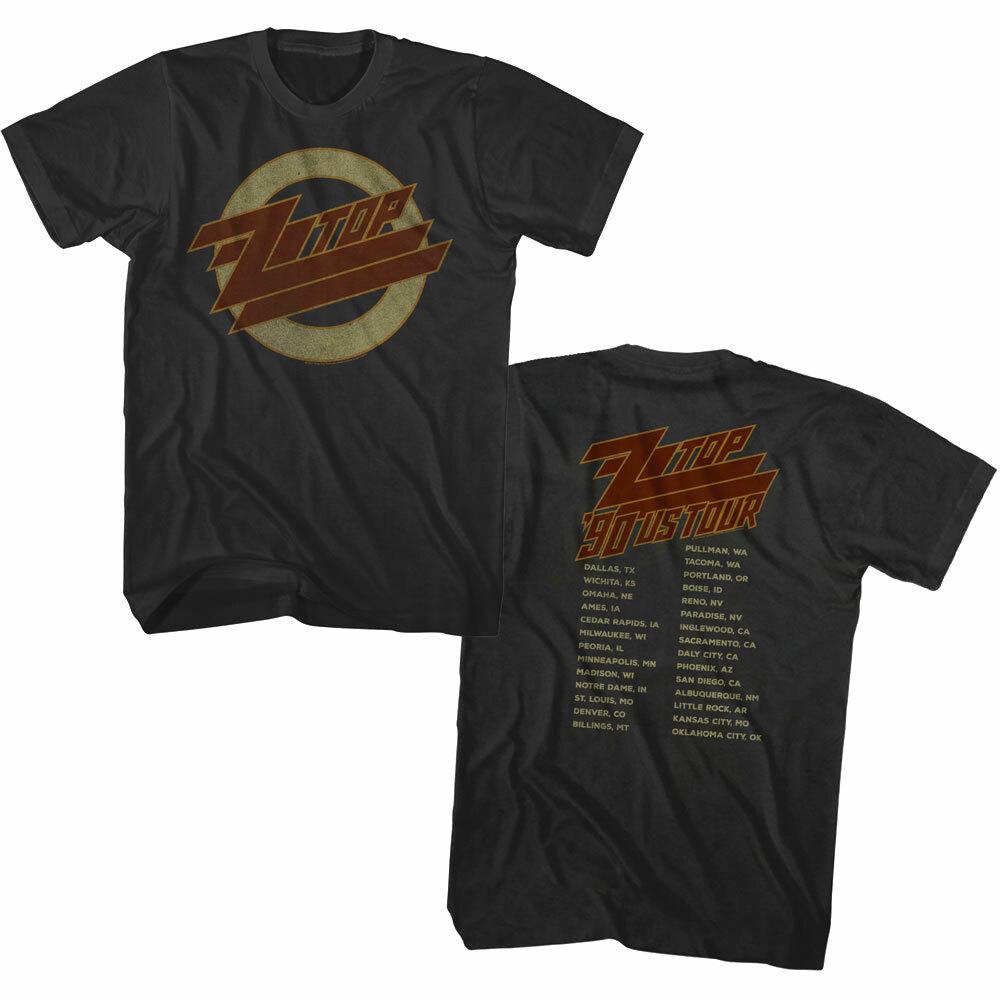 ZZ Top US Tour 1990 Men T Shirt Vintage Logo Rock Band Album Concert Merch XXXL