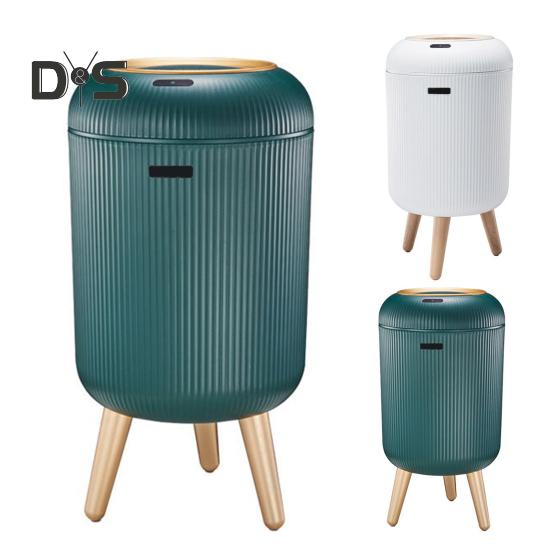 Søppelbøtte med bevegelsessensorlokk Stor kapasitet Håndfri betjening Baderom Automatisk smart søppelbøtte Søppelkurv