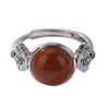 Adjustable Unisex Ring In Vintage Chinese Style With Cloud Motif Copper Electroplated Open Finger Men Women