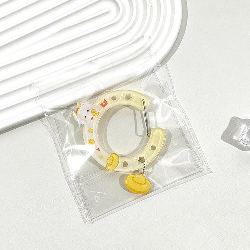 Acrylic Hollow Animal Shape Trinkets Keychain Bag Charm Accessory Carabiner Backpack Pendant Handbook Decoration Gifts