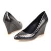 Classic Wedges Heels Pumps Shoes Women Casual Fashion Pointed Black White Dress Pumps Wedding Office Party Wedge Shoes Female