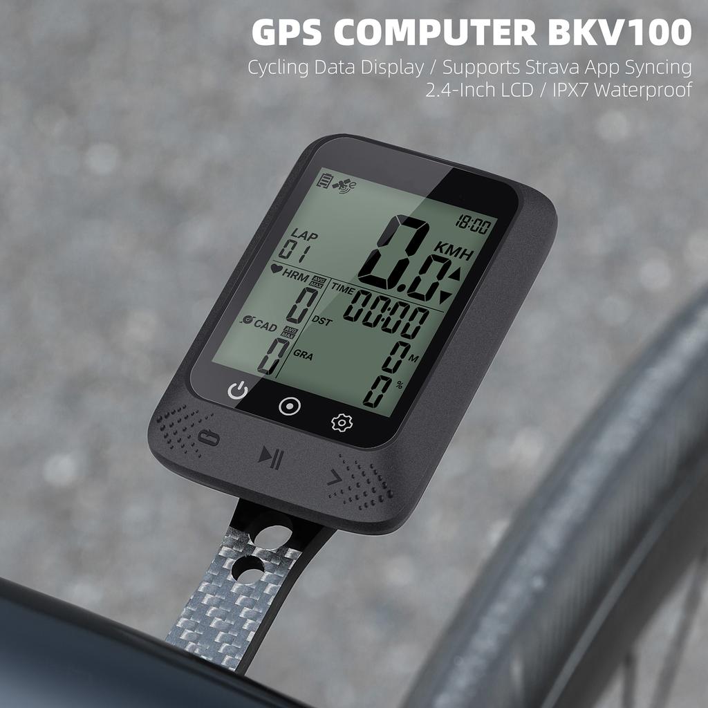 Cycling Computer IPX7 Water Resistant Multi Functional Wireless GPS Digital Cycle meter with Automatic Backlight