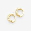 ESTELLE [Official] Women's Silver Earrings with Yellow Gold Plated Cubic Zirconia (Product Code: 0776-0065-0000-0000)