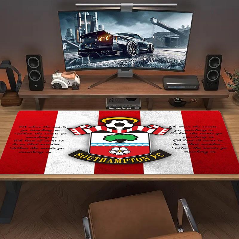 Southampton fc Logo Color Mouse Pad Large Gaming Table Cushion Non-slip Laptop Tablet Big Mousepad XXL Mat Mini PC Playmat With Lock edge
