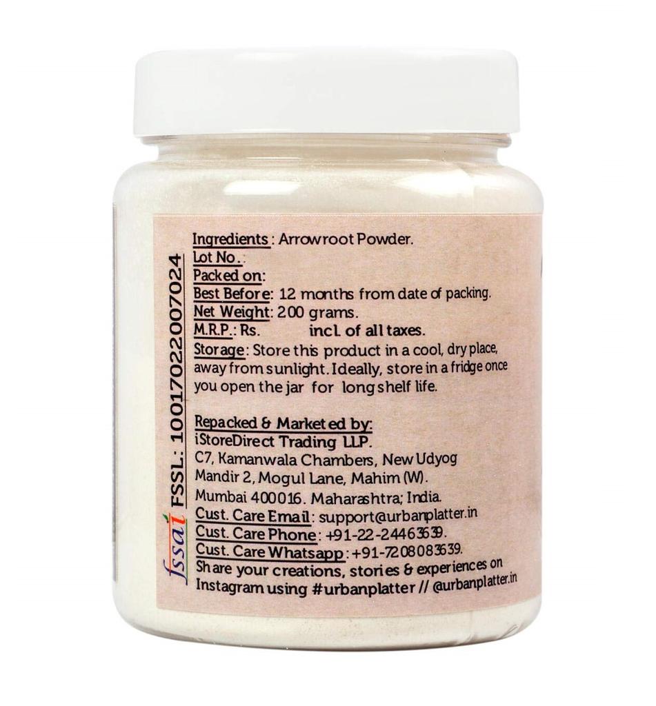 Арроурут: крахмальная мука (150 г), Arrowroot Powder,  Urban Platter