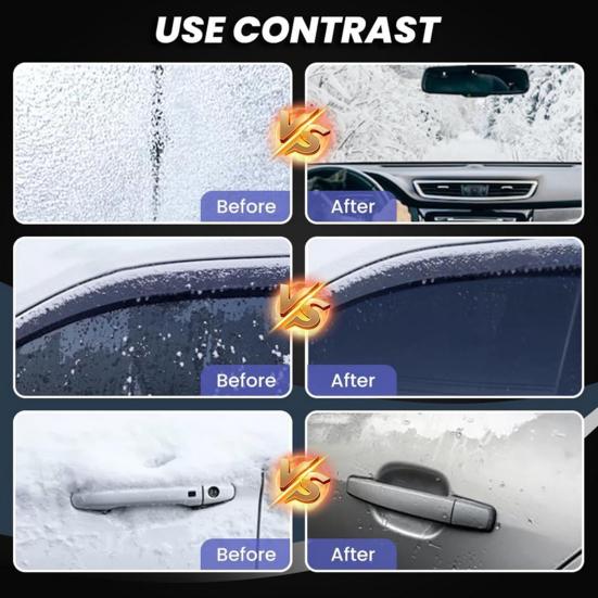 Yousheng 1/2/3 Stück Auto Schneeräumwerkzeug Tragbar SUV LKW Auto Fensterglas Winter Elektromagnetische Molekulare Interferenz Frostschutz Enteisung