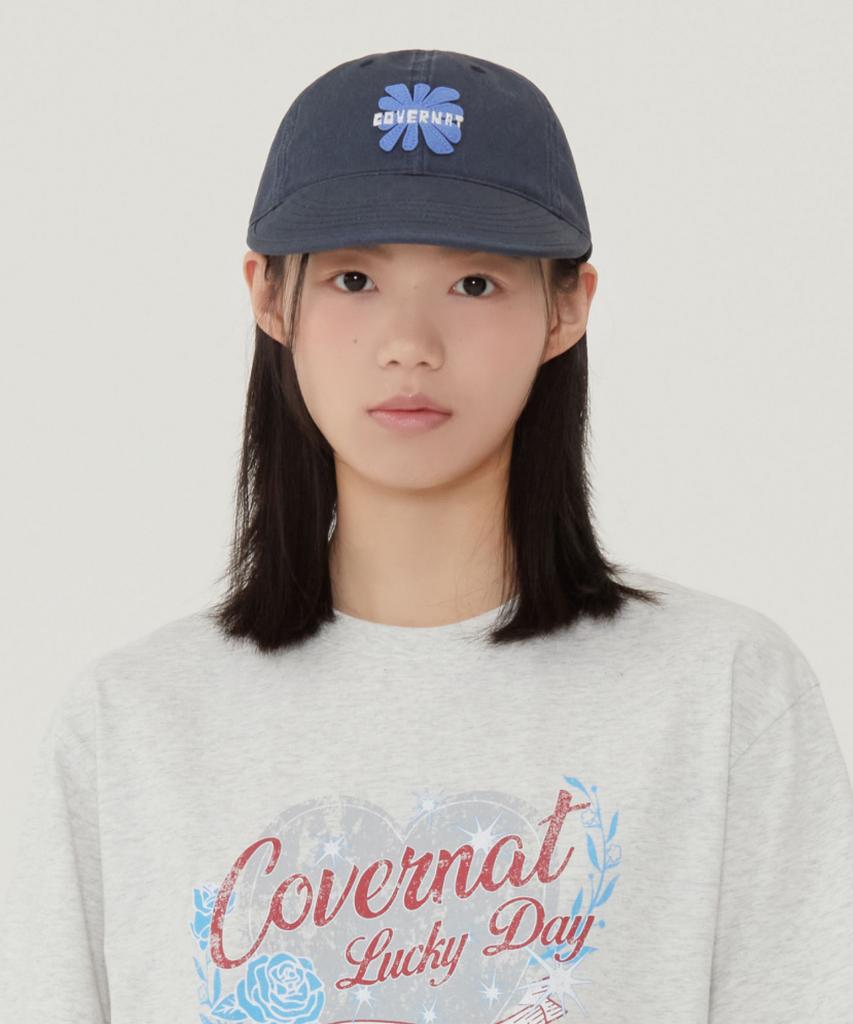 COVERNAT WOMAN Flower Low Cap Navy