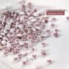 3D Soft Rose Nail Art Jewelry: Exquisite Light Pink Flower Resin Carvings