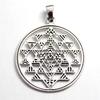 Yantra, Indian Hinduism, Amulet, Divine Geometry, Pendant, Silver Accessory