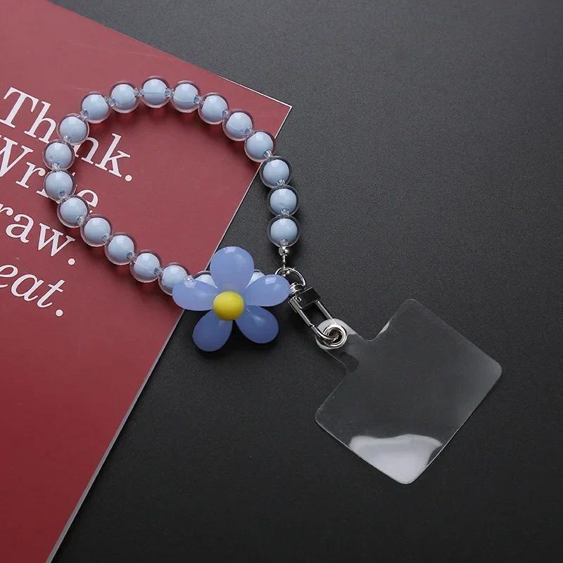 

Браслет-шнурок для сотового телефона, шнурок для сотового телефона, браслет-ракушка, шнурок для сотового телефона, ювелирное изделие, подвеска-цепочка с бусинами на запястье синий