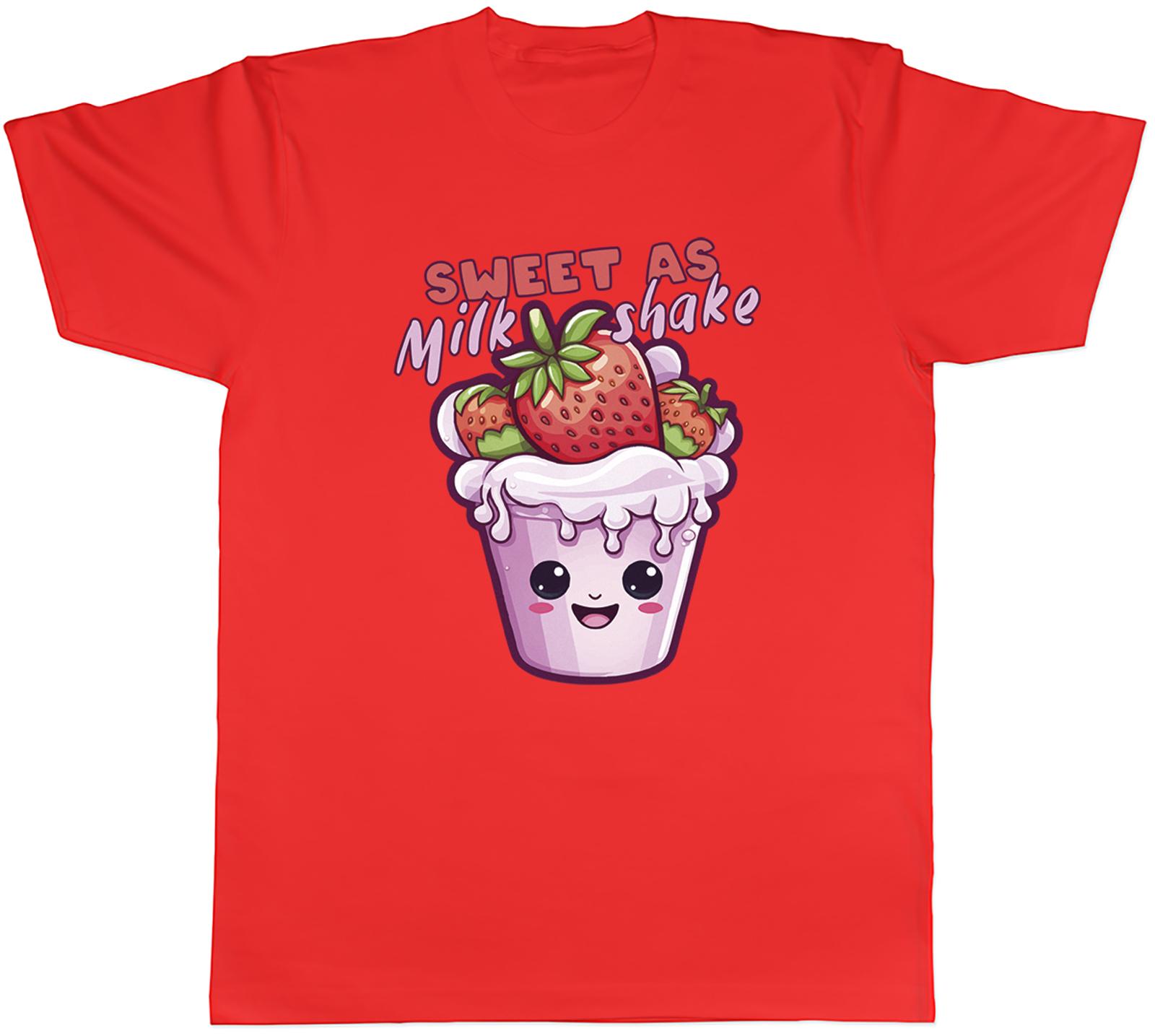 Sweet as Milkshake Funny Strawberry Milkshake Unisexs TShirt Tee Gift Top S