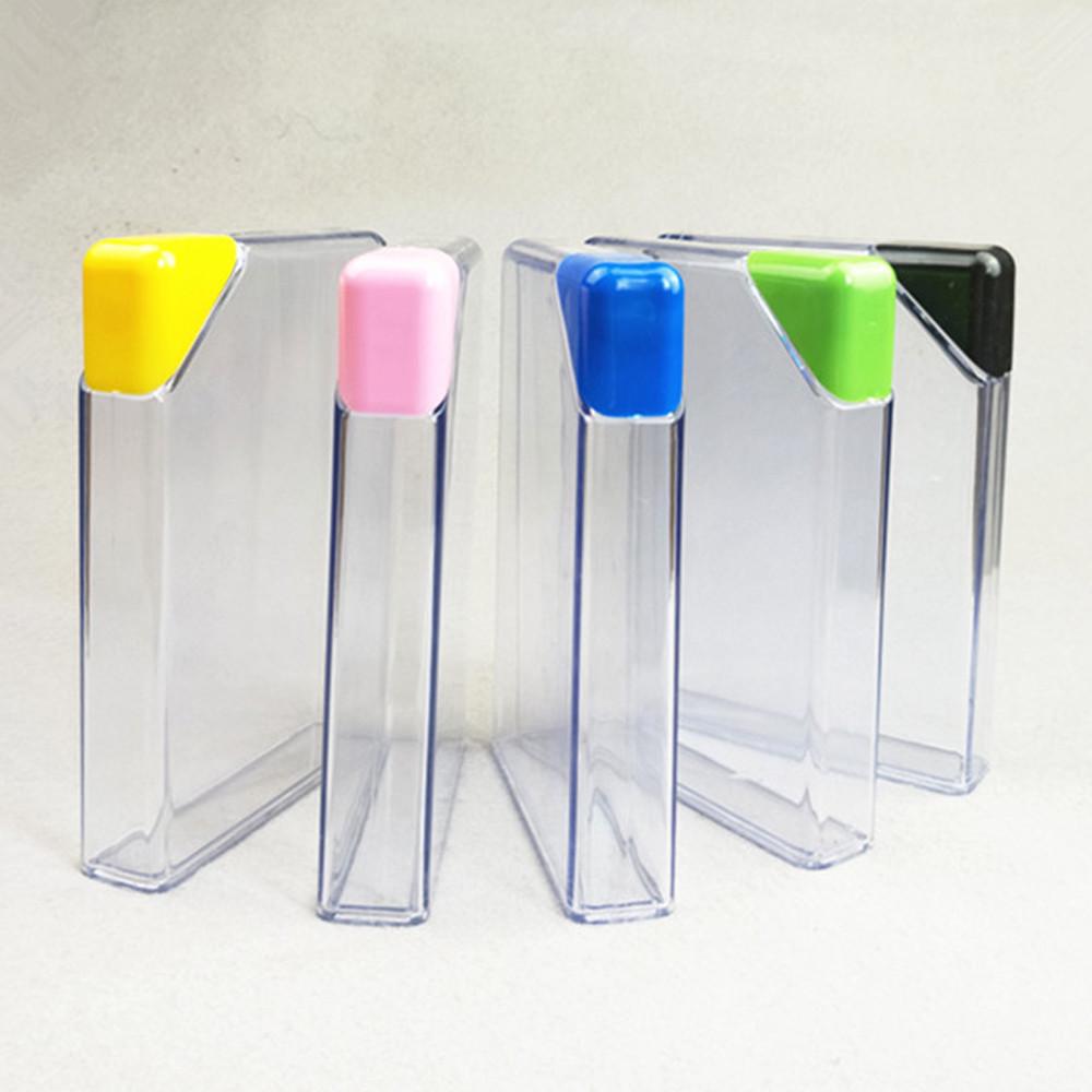 Water Clear Book Portable Paper Pad Bottle Flat Drinks Kettle 