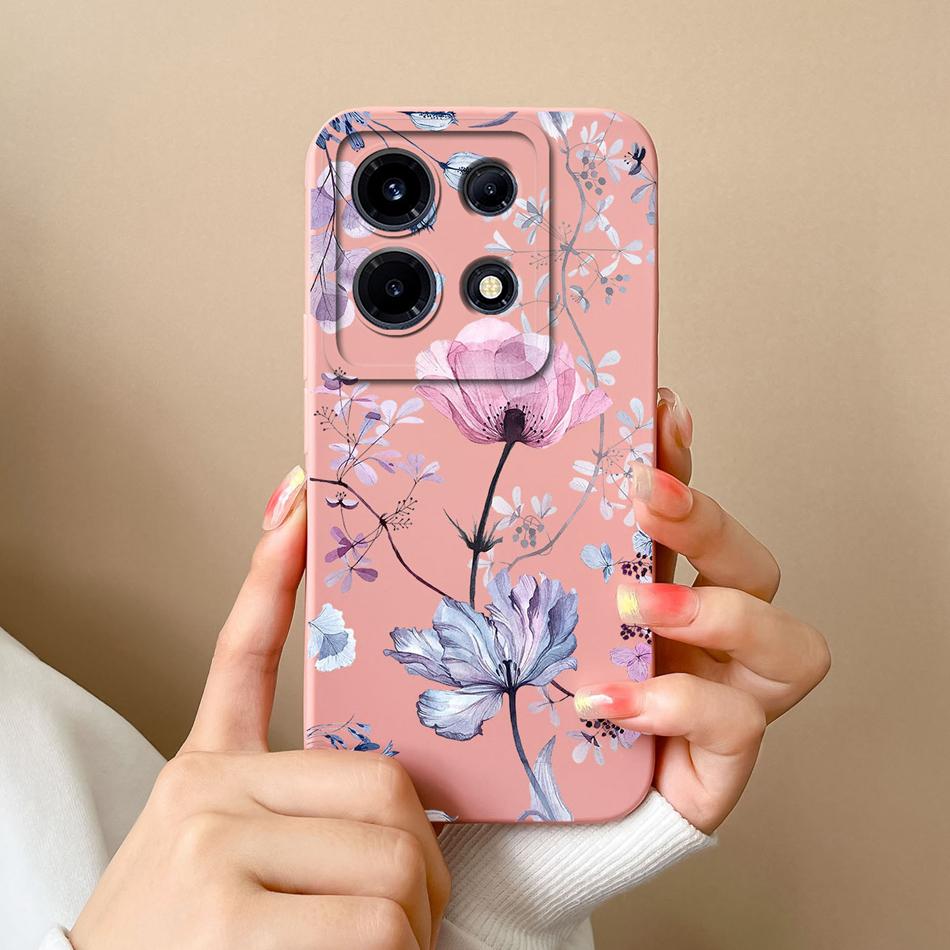 For Infinix Note 30 Pro Vip 30i Phone Case Cartoon Liquid Silicone Full Coverage Anti Drop Bumper For Infinix Note30 30Pro Funda