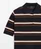 Masimodutti 100% Cotton Striped Knit Polo