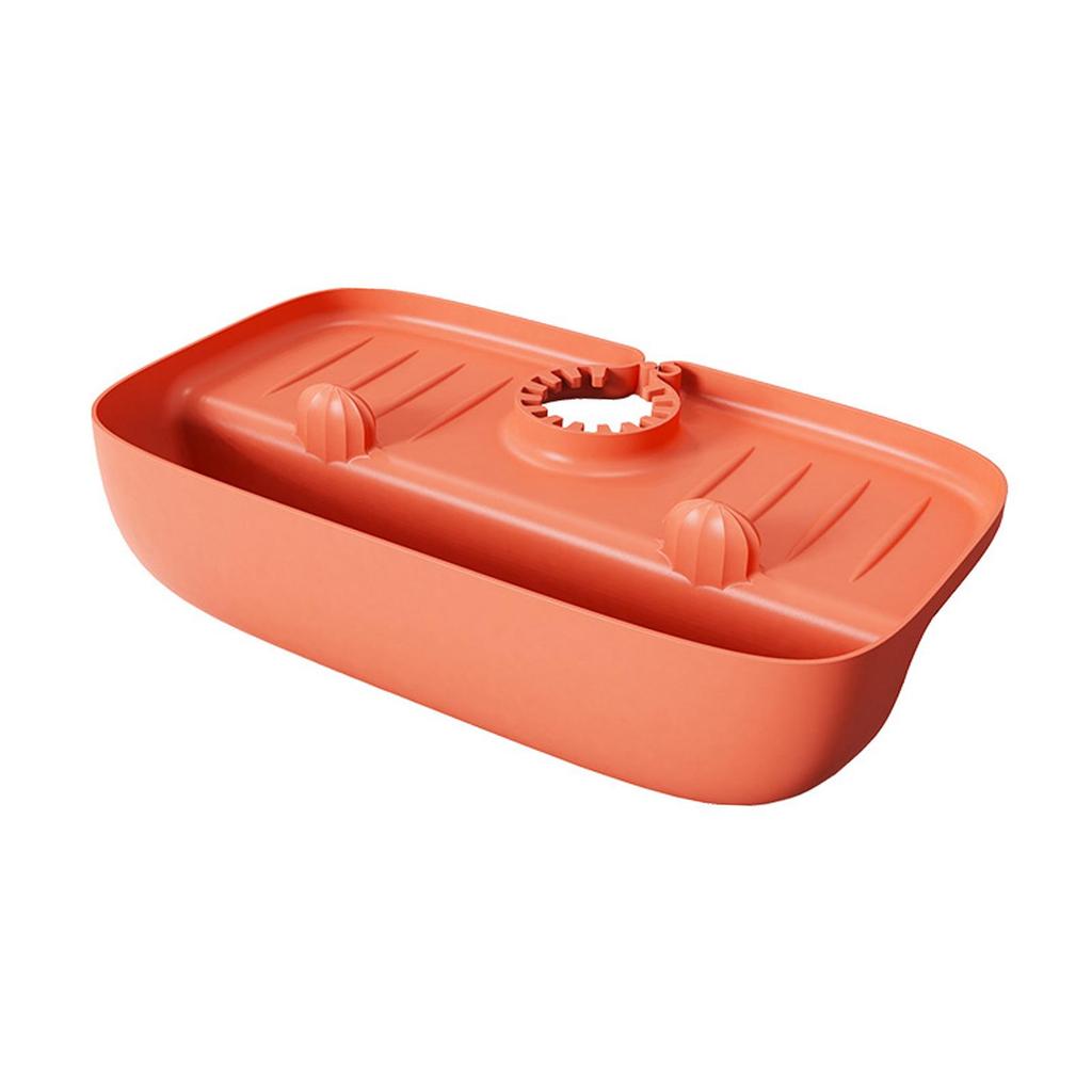Non Slip Drainer Pad Drying Mat Sink Protectors Countertop Storage Tray Orange