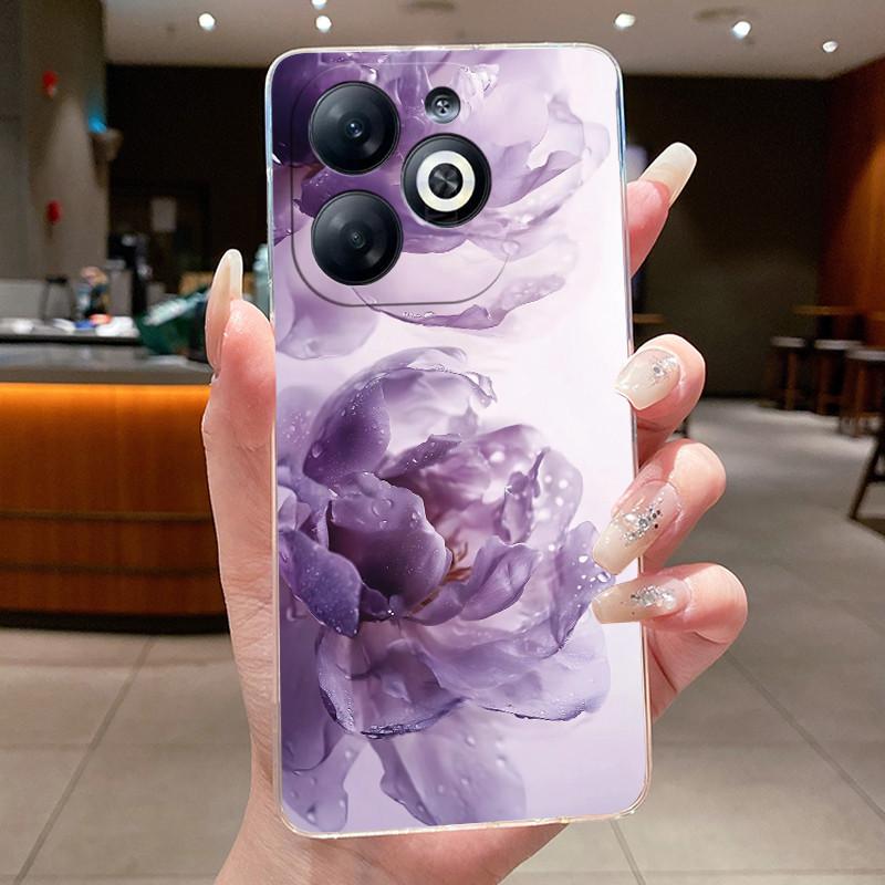 Casing For infinix Smart 8/Smart 8 Pro Luxury Dragon Cute Cool Boys Girls Soft silicone Phone Case Back Cover Transparent Shell