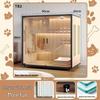 JINGRUIXIANG Wooden Indoor Cat House & Cage
