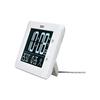 Seiko Clock Table Clock Alarm Clock Radio Wave Digital AC Type 3 Mode Display Switch Temperature and Humidity Display White Body Size: 12.6 X 23 X