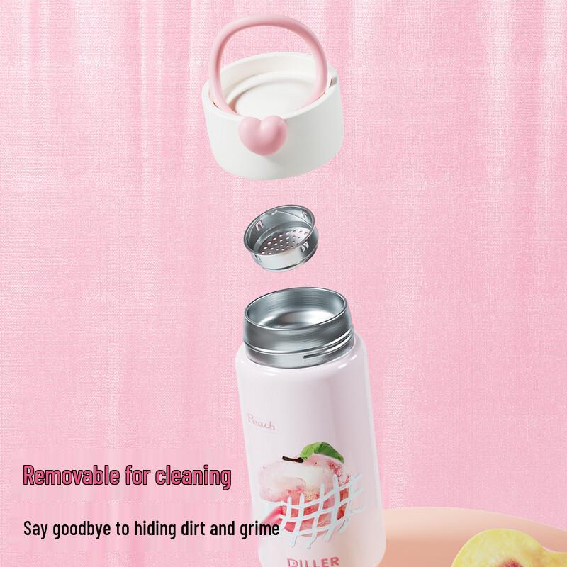 Dile Bear Kids Dual-Drink Stainless Steel Water Bottle