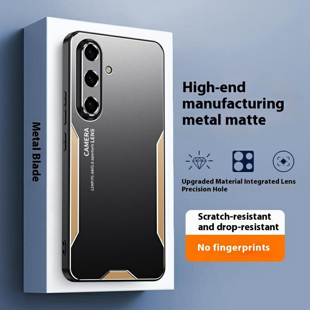 

For Samsung Galaxy S25+ Phone Case Aluminium Alloy TPU PC Back Cover Silver