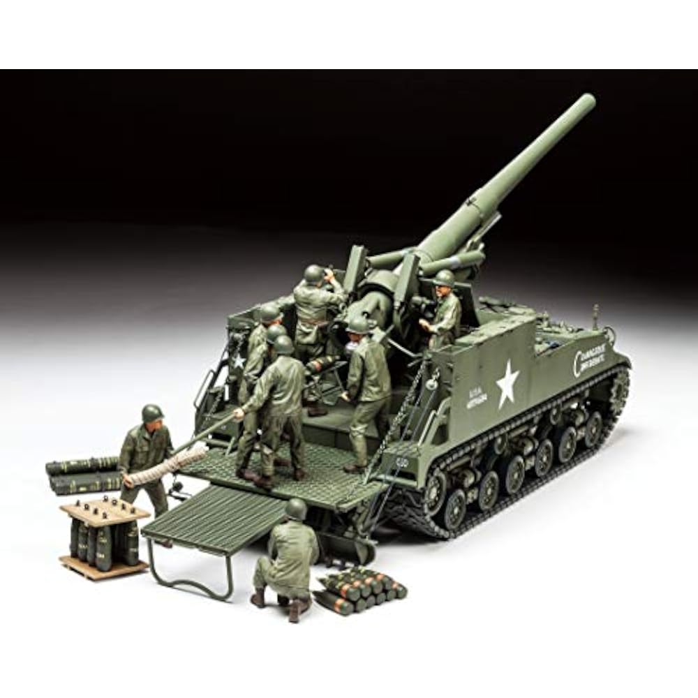 Tamiya 1/35 Military Miniature Series No. 351 US Army 155mm M40 Self-Propelled Gun Big Shot Plast...