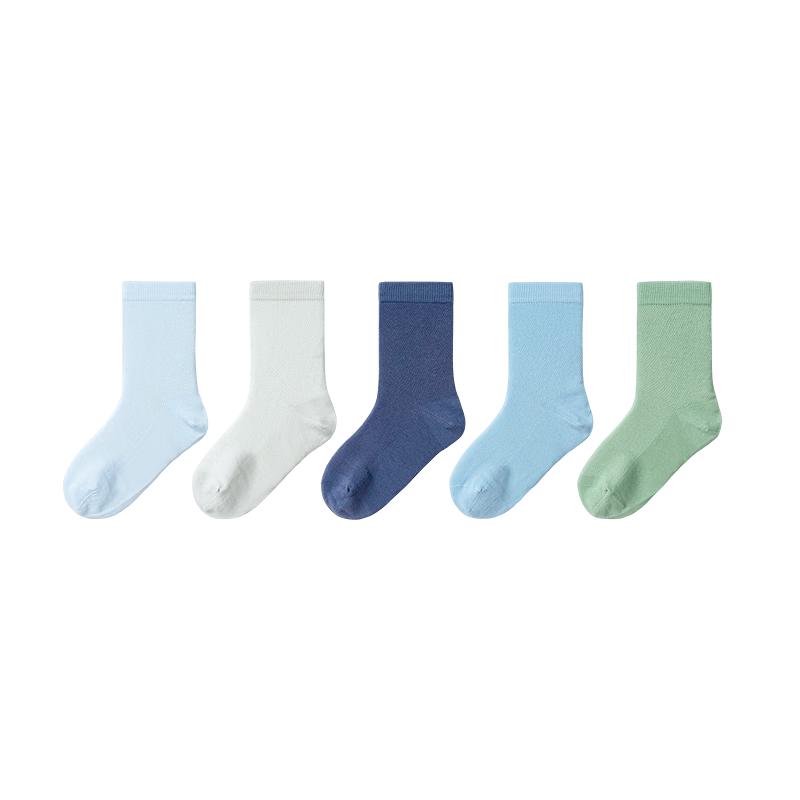 Balabala Kids Summer Mesh Breathable Short Socks 5-Pack 100
