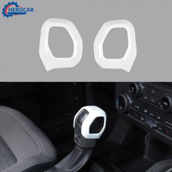 Interior Gear Shift Knob Head Cover Decor Trim for Ford Bronco -2025 White