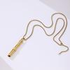 Mindfulness Training Whistle Necklace Rotatable Portable Relaxation Necklace Stainless Steel Yoga Necklace Necklace