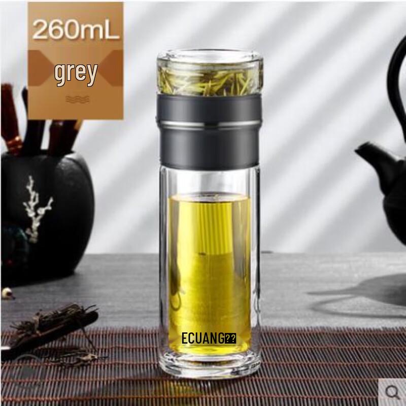 Fuguang Double-Layer Glass Tea Infuser Bottle