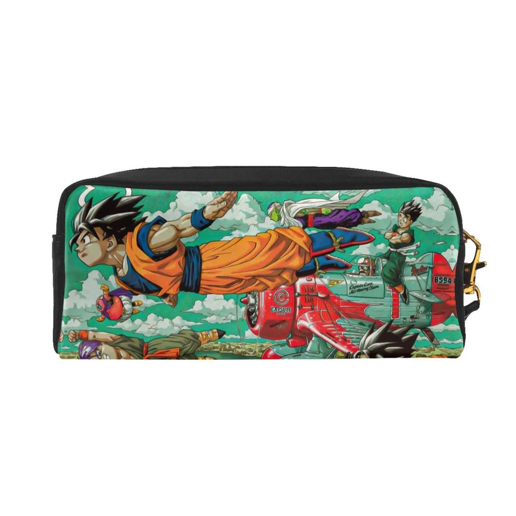 Dragon Ball Pen High School Student Pencil Large Cute Cosmetic Middle School PU Pen Storage Stationery Small Item Office Business Length Height Width