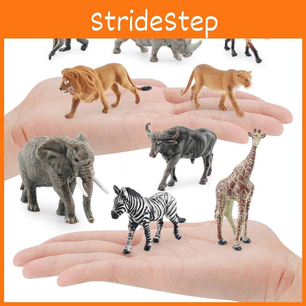 PVC Afrikanisches Zebra Löwe Tiermodelle mit statischem Design für Bildungszwecke und Tierliebhaber