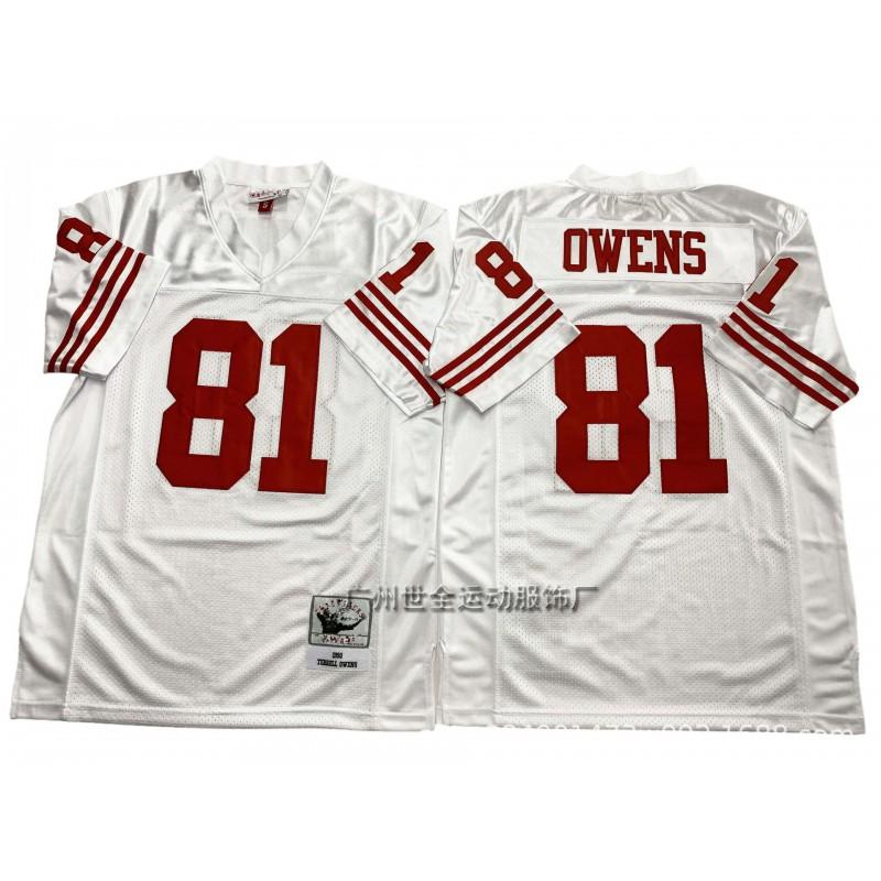 San Francisco 49ers Retro Football Jersey Mens Cotton Blend Training Uniform American Practice Fan Wear