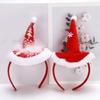 Feather Xmas Hat Headbands Christmas Hat Hair Band for Creative Santa Hat Hair Hoop Novelty Photo Props Party Supplies
