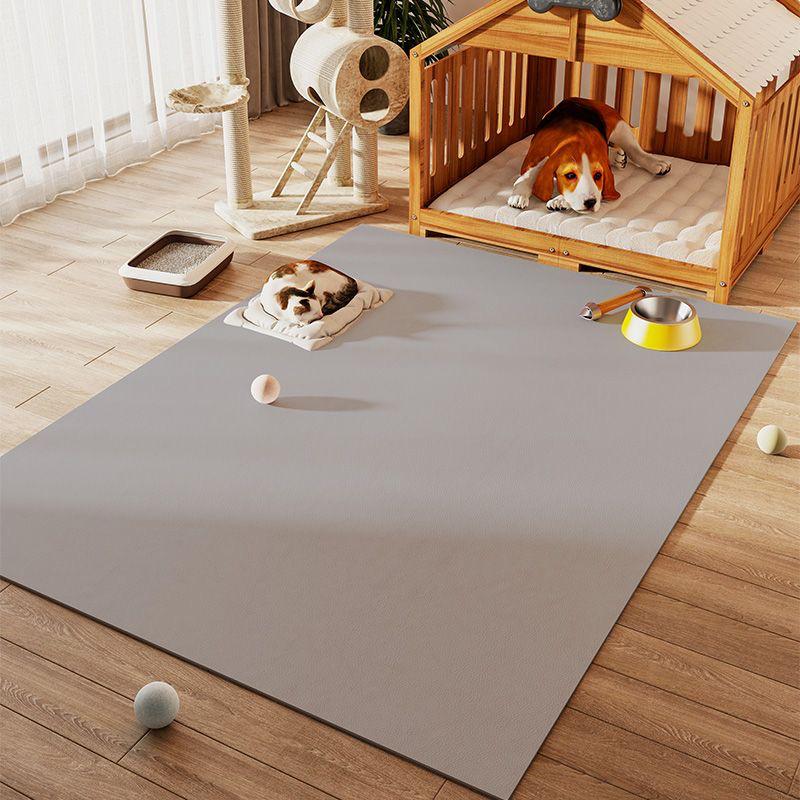 Simple Solid Color Waterproof Pet Mat - Anti-Slip, Easy Clean, Anti-Urine Floor Mat