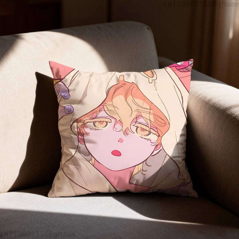 AAlien Stage Luka Pillow Case Square DoubleSided Printing Short Plush Sofa Cushion Cover Bedroom Bedside Pillow