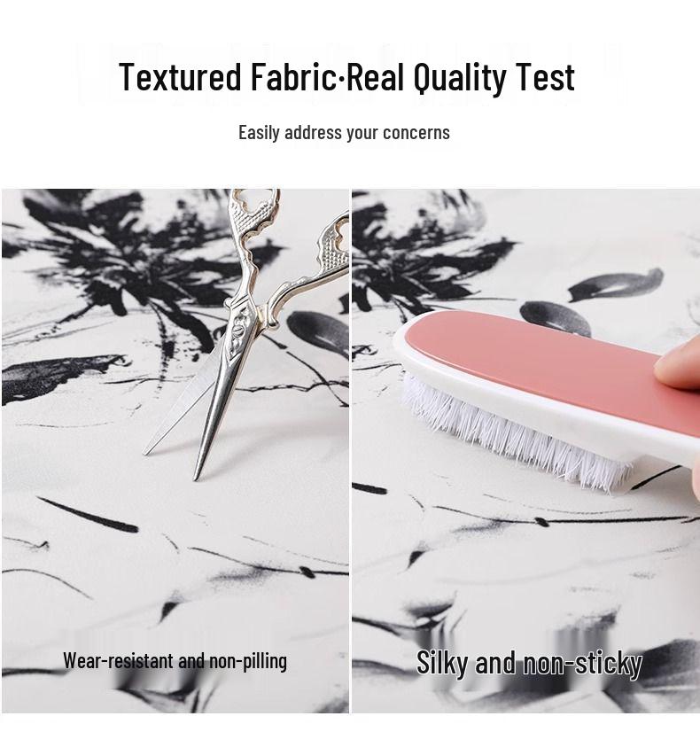 Women's High Waist Ink Print Ice Silk Wide-Leg Capri Pants - Summer 2025 Collection