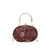 Pochette da Sera Stile Cinese con Tracolla a Catena e Paillettes per Feste Formali