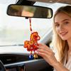 Zodiac Horse Pendant Tassel Car Pendant Chinese New Year Horse Lucky Hanging Pendant with Tassel/bell Zodiac Feng for Spring